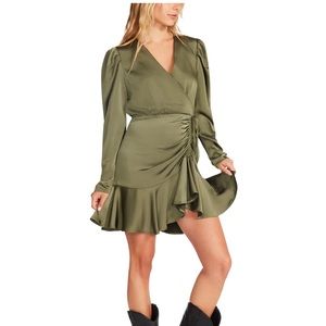 BB Dakota - Dusky Business Amber Multi Print Side Slit Skinny Dress